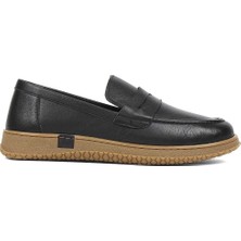 Celal Gültekin Kadın Siyah Deri Loafer