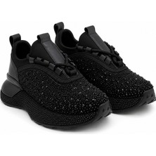 Rexba Kadın Taş Detaylı Bağcıklı Şık Rahat Sneakers
