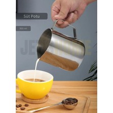 Jet's Home Süt Potu Paslanmaz Süt Köpürtme Sürahisi Çelik Pitcher 350 ml
