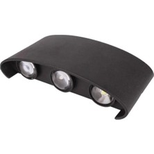 Mikasso Schuar CT-8011 12W Haiti Dış Mekan LED Aplik 3200K Günışığıt Alüminyum Siyah