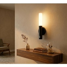 Mikasso CT-5250 Kumru Şarjlı LED Duvar Aplik Günışığı-Sensörlü Gece Lambası Plastik Siyah