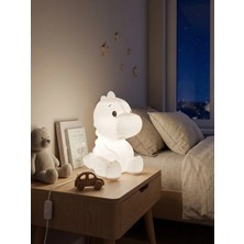 Mikasso Dinozor Gece Lambası | Çocuk Odası Dekoratif LED Abajur | Sevimli Bebek ve Çocuk Odası Lambası Plast