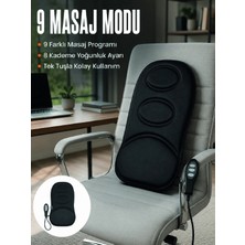 Eco Lounge Motorlu Isıtmalı Masaj Minderi Masaj Modlu Ev, Ofis ve Araç Koltuk Pedi