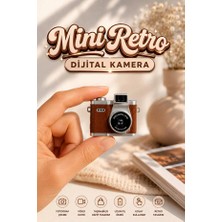 Mo Dou Mini Retro Dijital Kamera 1080P Fotoğraf ve Video Çekimi Type-C Şarjlı Hafıza Kart Destekli Taşınabilir Kamera