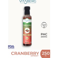 Vitaberg Cranberry Extract Sıvı Takviye | Vitamin C, Çinko, Selenyum Içeren Formül