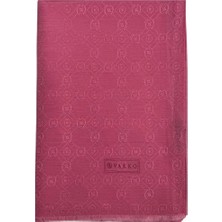 Vakko Pamuk Ipek Monogram Şal 40752-PEMBE