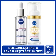 Nivea Luminous630 Thiamidol Leke Karşıtı Cilt Serumu 30ml ve Cellular Expert Filler Nemlendirici Serum 30ml, Nemlendirici Etki