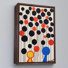 Trezon Ahşap Çerçeveli Alexander Calder - Envol TABLO-7291