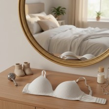 Bonbon Kadın Dantelli Ekru Renk Emzirme Sütyeni  BB2732
