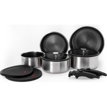 Maxx Doria Steel Fusion Lockpan 11 Parça Tencere Takımı PA3041