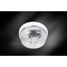 Mikasso Tavan Glop Oval Aplik Armatür Plastik 1 E27 Beyaz Banyo