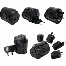 Coverzone Akım Korumalı Universal Fiş Çoklu Priz Ent CV640 Priz Çevirici Dönüştürücü Kompakt Tasarım Amerikan Fişi, Ingiliz, Türkiye 125V - 250V 13A (Beyaz) (686L)