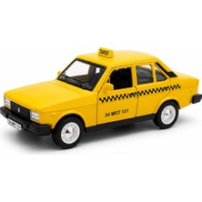 Arlina Home Kids Metal Gövdeli Nostaljik -Havalı Korna ve Işıklı Murat 131 Taksi Model Araba