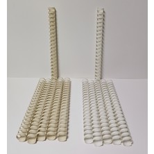 Düzey Mapibind Plastik Spiral 25 mm Beyaz-Krem 35'li Paket