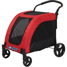 Csmo-Tex Tommy Evcil Hayvan Arabası Kırmızı 97*84*119CM
