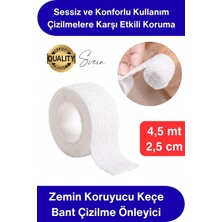 #keçe Zemin Koruyucu Keçe Bant 4,5 Metre Beyaz Yapışkanlı Mobilya Ayağı Keçesi Ses Önleyici Çizilme Önleyici Parke Laminat Fayans Koruma Kesilebilir Masa Sandalye Dolap Sehpa Için