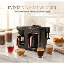 Karaca Hatır Plus Barista 6 In 1 Latte Cappuccino Konuşan Közde ve Sütlü Türk Kahvesi Makinesi