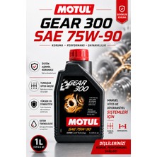 Motul Gear 300 75W-90 1 L Ester Core Gl-4/gl-5 Şanzıman ve Diferansiyel Yağı
