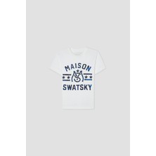 Swatsky Erkek Çocuk Beyaz Tshirt