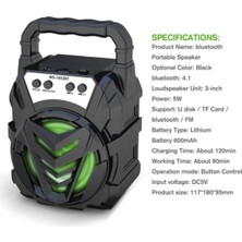 Eco Lounge Bluetooth Hoparlör, Fm Radyo Özellikli, Şarj Edilebilir, Çoklu Bağlantılı, Siyah