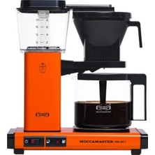 Moccamaster Select Filtre Kahve Makinesi Cam Potlu, 1.25 L Kapasite, 1520W, Turuncu