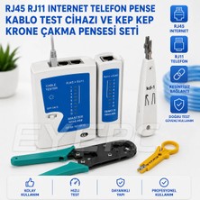 Eyepc Kablo Soyucusu Pense RJ45 RJ11 Jak Sıkma Pensesi Kablo Test Cihazı Set