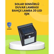 Eco Lounge Güneş Paneli ile Şarj Olan 20 LED Dış Mekan Hareket Sensörlü Lamba