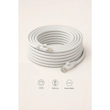 10 Metre Cat6 Ethernet Kablosu RJ45 Internet Kablosu Patch Lan Kablosu Beyaz
