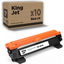 Kingjet Brother Uyumlu TN-1040 Standart Kapasiteli (10'lu Paket) Muadil Toner