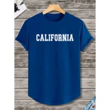 Sunfree Calıfornıa Baskılı Oval Etek Pamuklu Yazlık Unisex Tshirt