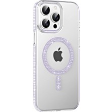 MiraLive Joko Apple Iphone 14 Pro Max Move Taşlı Magsafe Kapak - Lila