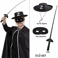 Mbb E-Ticaret Kostüm Seti 3’lü Çuk – Şapka, Maske ve Kılıç