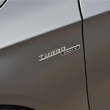 İdeal Aksesuar Turbo 4 Matic Çamurluk Logo Arma Abs Krom Ithal Car Logo Arma