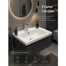 Turkuaz Seramik Cerastyle Frame 50 x 38 cm Dolap Uyumlu Mini Lavabo