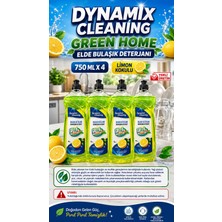 Dynamix Wash Green Home Elde Bulaşık Yıkama Deterjanı 750 ml x 4