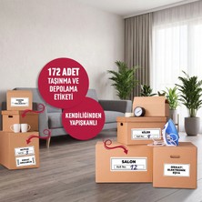 Domiruss 172 Adet Yapışkanlı Koli Etiketi Kırılabilir Etiketleri ve Depolama Ev Taşıma ve Taşınma Malzemeleri