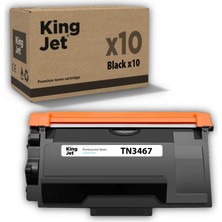 Kingjet Brother Uyumlu TN-3467 Yüksek Kapasiteli (10'lu Paket) Muadil Toner | MFC-L6800DWT