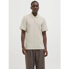 Jack & Jones Jack&jones 12268130 Yakali Erkek Tshirt - Bej