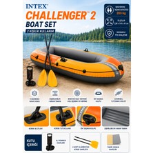 intex Challenger 2 Şişme Bot Seti 2 Kişilik Kürekli 236X114X41 cm - 2026 New