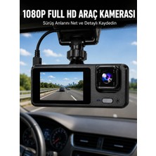 Eco Lounge 3 Kanallı Araç Kamerası – Full Hd 1080P Kayıt, 2” Ekran, Park Gözetimi Desteği Yeni Nesil