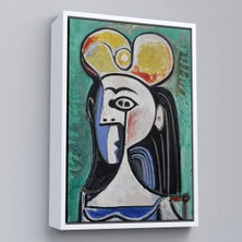 Trezon Ahşap Çerçeveli Pablo Picasso - Jaqueline Roque Portre TABLOSU-8087