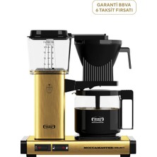 Moccamaster Kbg Select Cam Potlu Fırçalı Pirinç Filtre Kahve Makinesi