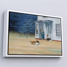 Trezon Ahşap Çerçeveli Edward Hopper - Cape Cod Akşamı TABLO-7061