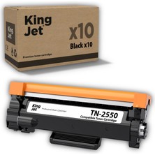 Kingjet Brother Uyumlu TN-2550 Standart Kapasiteli (10'lu Paket) Muadil Toner | HL-L2461DN