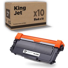 Kingjet Brother Uyumlu TN-2355 Yüksek Kapasiteli (10'lu Paket) Muadil Toner | MFC-L2740DW