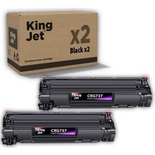 Kingjet Canon Uyumlu CRG-737 Standart Kapasiteli (2'li Paket) Çipli Muadil Toneri | MF223D