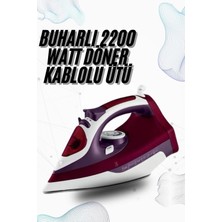 tp Buğz Buharlı Kablolu Ütü 2200 Watt Kireçlenme Önleyici Şok Buharlı