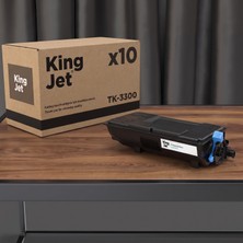 Kingjet Kyocera Uyumlu TK-3300 Standart Kapasiteli (10'lu Paket) Çipli Muadil Toner | Ecosys MA4500IX