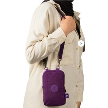Unisex Su Geçirmez Krinkıl Mini Telefon Cüzdan ve Pasaport Boyun Askılı Çapraz Omuz Çanta.