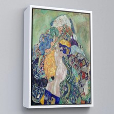 Trezon Ahşap Çerçeveli Gustav Klimt - Bebek Beşiği Tablo - Baby CRADLE-8073